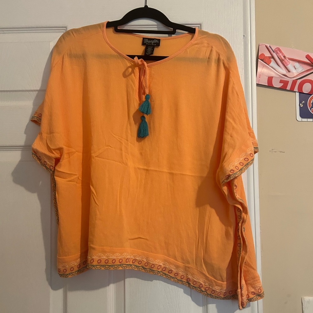 Boho wrangler retro top